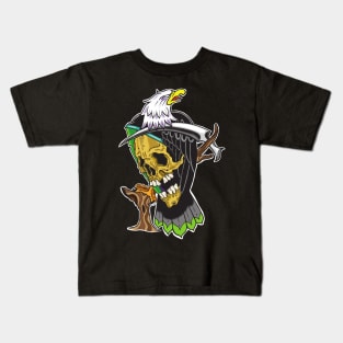 Silver Shamrock Tattoo Company Grim Eagle Solo Kids T-Shirt